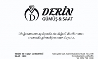 DERİN GÜMÜŞ SAAT AÇILIŞINA DAVET