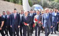 DEVLET BAHÇELİ ÜLKÜCÜ ŞEHİTLERİ ANMA TÖRENİ İÇİN KIZILCAHAMAM'A GELDİ