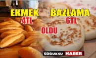 EKMEK 4 TL, KIZILCAHAMAM BAZLAMASI 6 TL OLDU