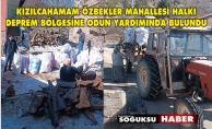 ÖZBEKLER MAHALLESİNDEN DEPREM BÖLGESİNE ODUN YARDIMI