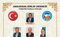 ANKARADA BİRLİK DERNEĞİNİN YENİ KADROSU