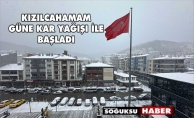 KIZILCAHAMAM BEYAZA BÜRÜNDÜ