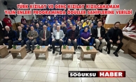 KIZILAY'A DESTEK VERENLERE YILIN ENLERİ ÖDÜLÜ VERİLDİ