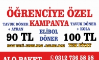 ELİBOL TAVUK DÖNER  VE ÇORBA'DAN ÖĞRENCİLERE BÜYÜK KAMPANYA!