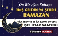 HOŞ GELDİN YA ŞEHRİ RAMAZAN