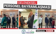 BAŞKAN ACAR PERSONEL İLE BAYRAMLAŞTI