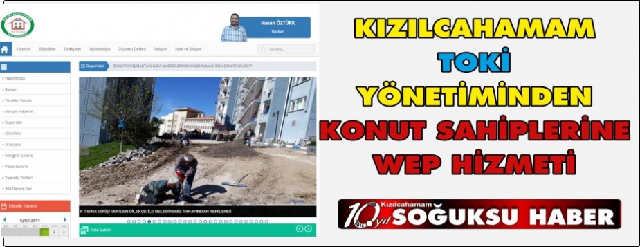  TOKİ YÖNETİMİNDEN YENİ BİR HİZMET DAHA