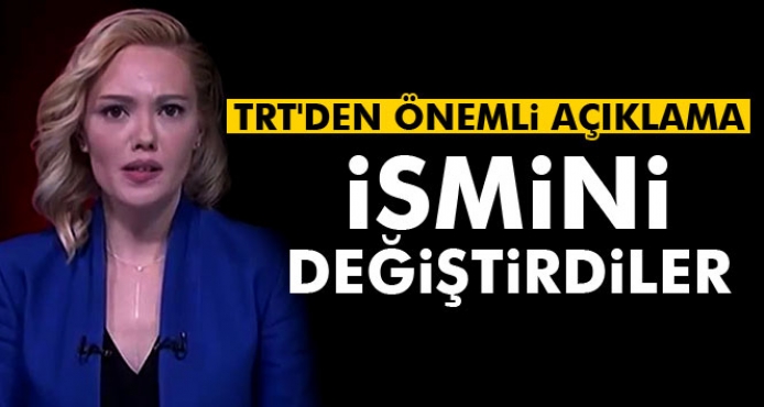 TRT'DEN ÖNEMLİ AÇIKLAMA