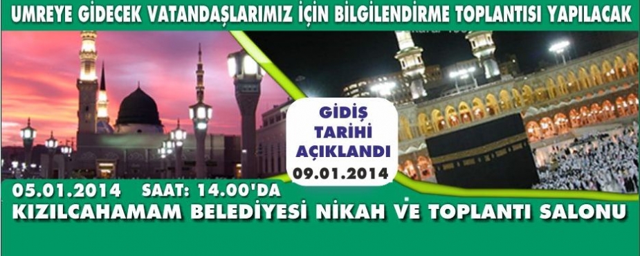 UMREYE GİDECEKLER İÇİN BİLGİLENDİRME TOPLANTISI