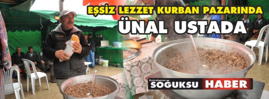 ÜNAL USTANIN MEŞHUR KAVURMASI KURBAN PAZARINDA