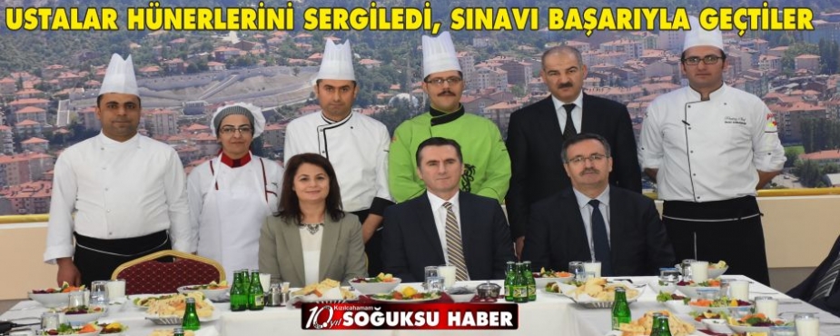 USTALAR HÜNERLERİNİ SERGİLEDİ, SINAVI BAŞARIYLA GEÇTİLER