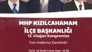 MHP KIZILCAHAMAM İLÇE KONGRESİNE DAVET