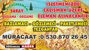 İŞYERİMİZE ELEMAN ALINACAKTIR
