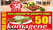 HER AYIN 15’İ BEDAVA ÇİĞKÖFTE GÜNÜ