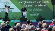 ÇİFTÇİYE FİDE DAĞITIMI YAPILDI