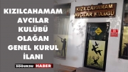 KIZILCAHAMAM AVCILAR KULÜBÜ GENEL KURUL İLANI