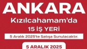 KIZILCAHAMAM DA 15 DÜKKAN SATIŞA ÇIKACAK