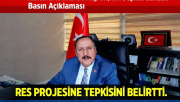 BAŞKAN SARI RES PROJESİNE TEPKİ GÖSTERDİ