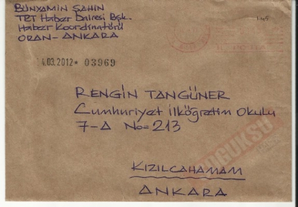 VEFALI ÖĞRENCİLERİN MEKTUPLARI
