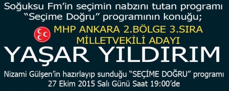 YAŞAR YILDIRIM SOĞUKSU FM'DE