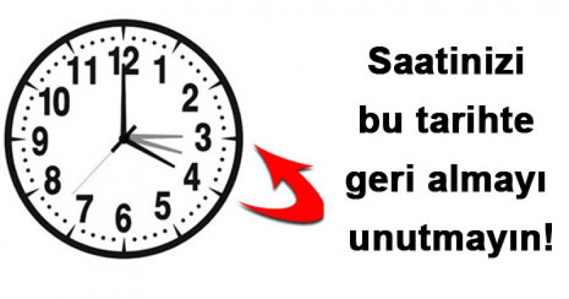 YAZ SAATİ UYGULAMASI SONA ERİYOR