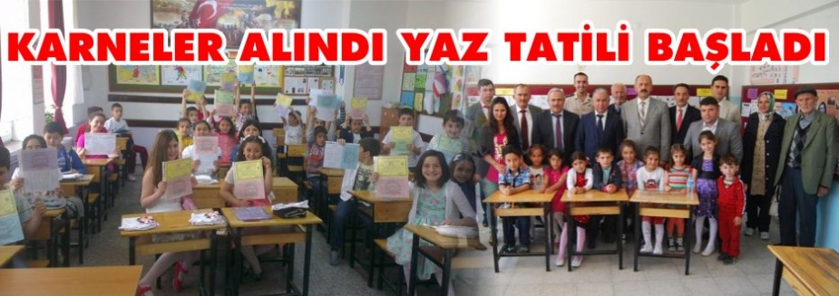 YAZ TATİLİ BAŞLADI