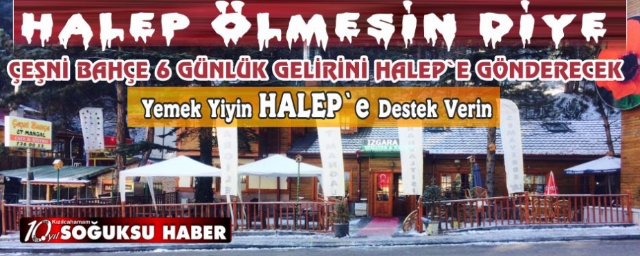 YEMEK YİYİN HALEP'E DESTEK VERİN