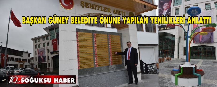 YENİ BELEDİYE BİNASI ÖNÜ DÜZENLENDİ