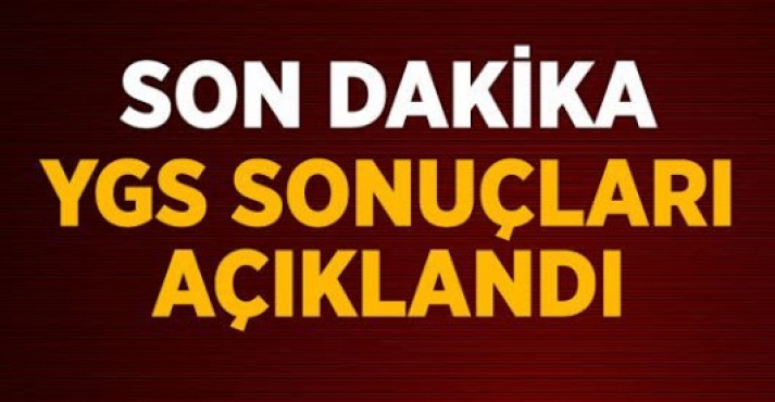 YGS SONUÇLARI AÇIKLANDI 