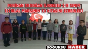 İSTİKALAL MARŞINI EZBERLEDİLER