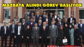 SÜLEYMAN ACAR VE MECLİS ÜYELERİ MAZBATALARINI ALDI