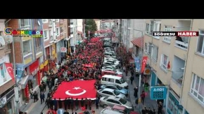 KIZILCAHAMAM ŞEHİTLER İÇİN YÜRÜDÜ